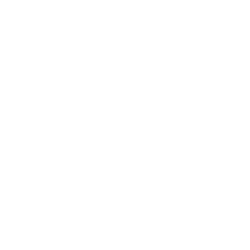a white logo with a heavily simplified vector depiction of a goat with a snake wrapped around it